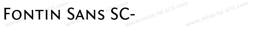 Fontin Sans SC字体转换